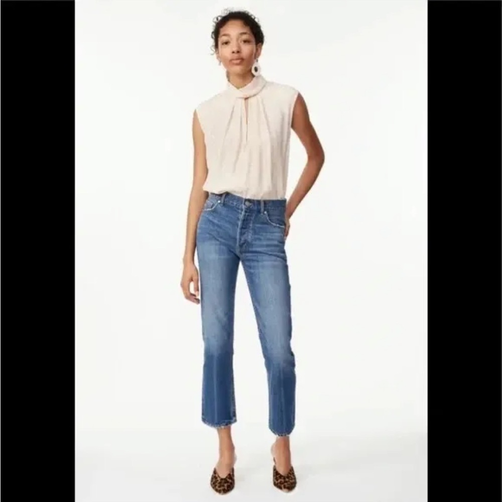 Rebecca Taylor HEART JACQUARD SILK MOCK NECK TOP Small